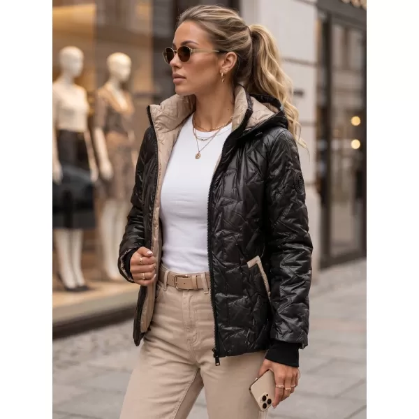  Ženska jakna DSTREET TY5803 ČRNA 