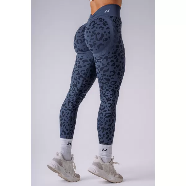  Ženske pajkice NEBBIA PRIMAL 849 TEMNO MODRI LEOPARD 