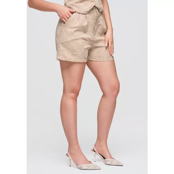  Ženske kratke hlače OMBRE OW-ST-E0019 TAUPE 