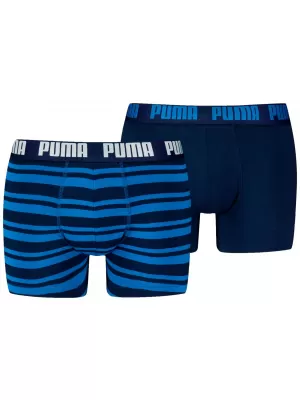 Moške boksarice PUMA MEN EVERYDAY HERITAGE STRIPE BOXER 93832601 MODRA