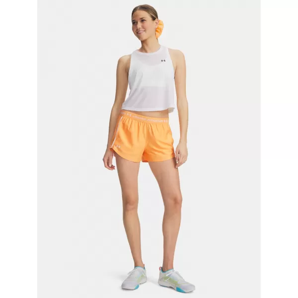  Ženske kratke hlače UNDER ARMOUR TECH PLAY UP SHORTS 1389882-870 ORANŽNA 