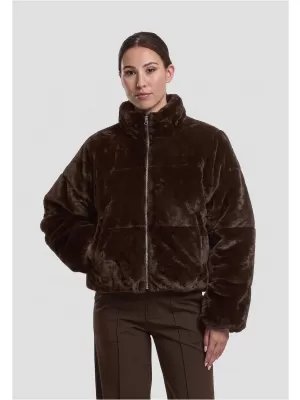 Ženska prešita jakna URBAN CLASSICS TB7935-00075 RJAVA
