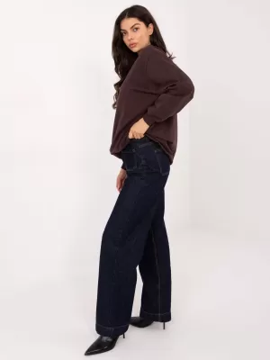 Ženski pulover BASIC FEEL GOOD RV-BL-5185.70P TEMNO RJAVA