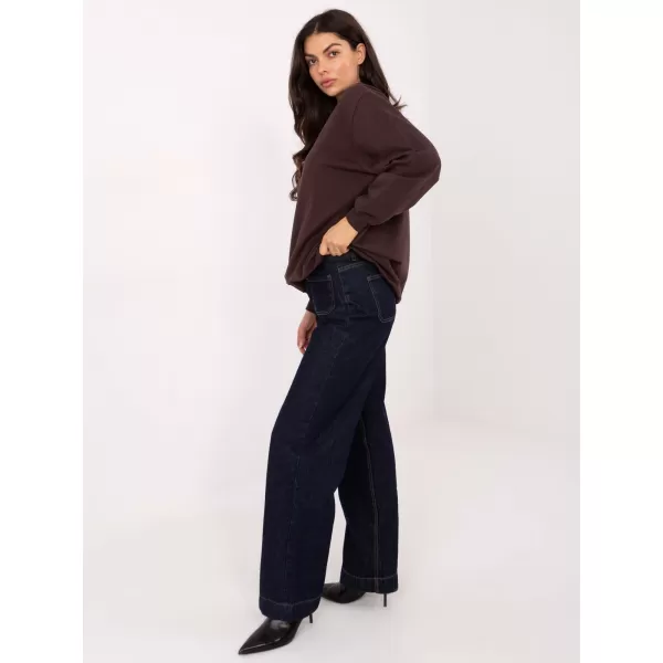  Ženski pulover BASIC FEEL GOOD RV-BL-5185.70P TEMNO RJAVA 