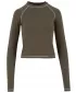 Ženska majica s kratkimi rokavi URBAN CLASSICS TB7730 OLIVNO