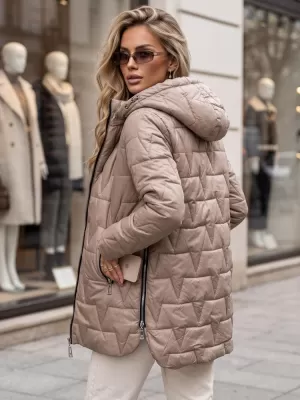 Ženska jakna DSTREET TY5793 KARAMELA