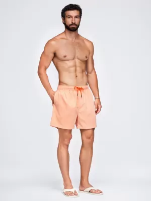 Moške kratke hlače OMBRE OM-SRSS-0216 PASTELNO ORANŽNA