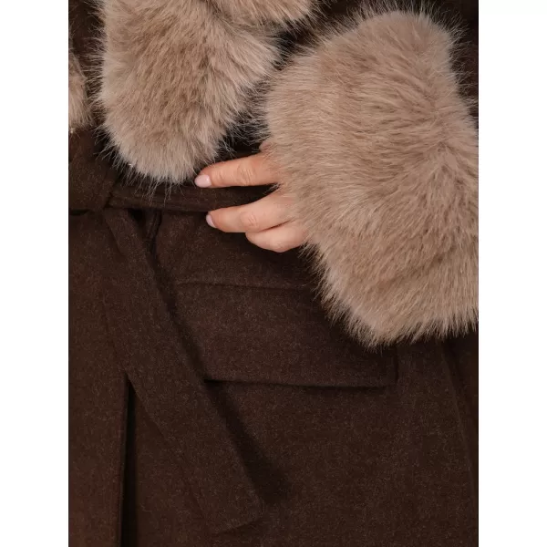  Ženski plašč DSTREET TY6079 RJAVA 