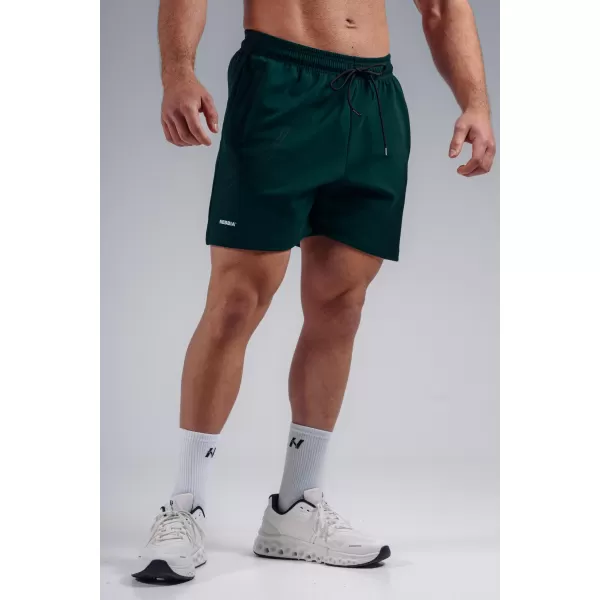  Prevelike kratke hlače za trening NEBBIA PRIMAL 876 TEMNO ZELENA 