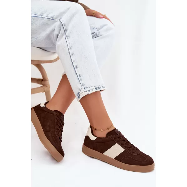  Ženske superge BIG STAR SHOES UU274008 RJAVA/BEŽ 