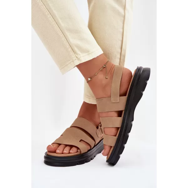  Ženske sandale BIG STAR SHOES TT274482 BEŽ 