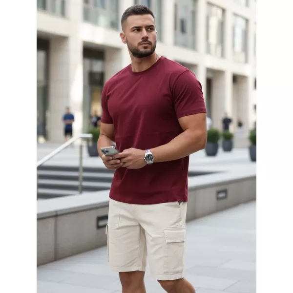  Moška majica s kratkimi rokavi DSTREET RX5677 KLARET 