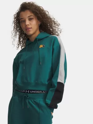Ženski pulover UNDER ARMOUR SPORT TERRY TREND HOODIE 6009705-338 ZELENA