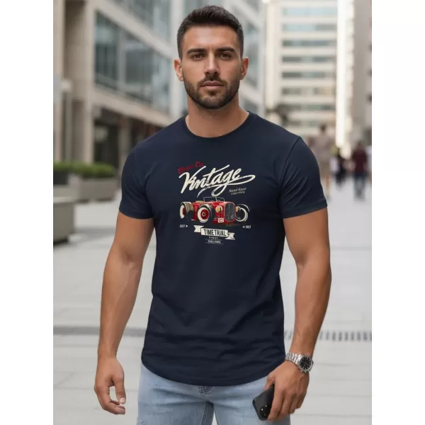  Moška majica s kratkimi rokavi DSTREET NX5094R-NY TEMNO MODRA 