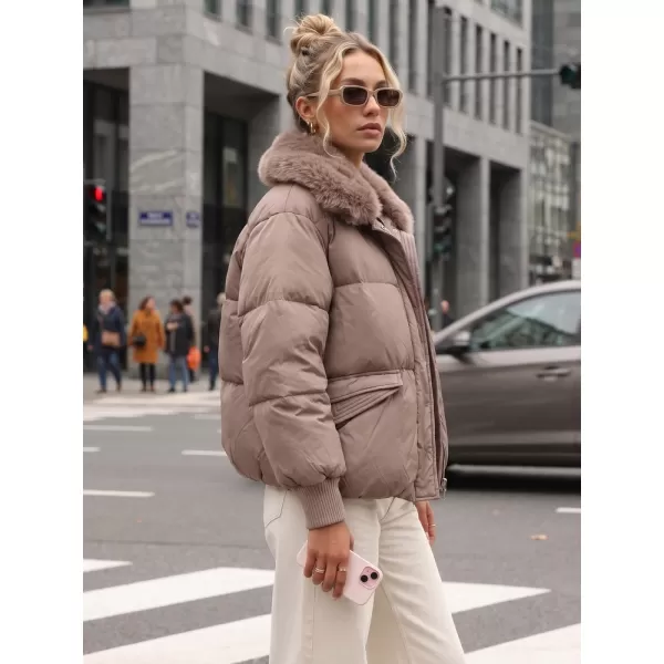  Ženska jakna DSTREET TY5820 RJAVA 