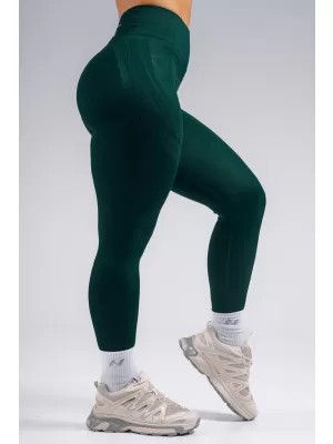 Ekstra push-up pajkice z visokim pasom NEBBIA PRIMAL 850 TEMNO ZELENA