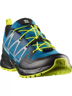 Otroški čevlji SALOMON OUTSCAPE WATERPROOF L49212500 MYKONOS MODRA/ČRNA/KISLA LIMETA