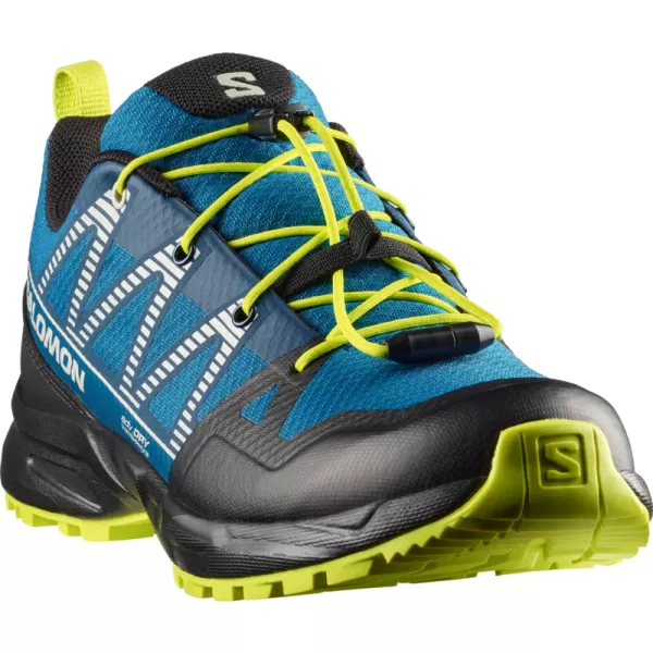  Otroški čevlji SALOMON OUTSCAPE WATERPROOF L49212500 MYKONOS MODRA/ČRNA/KISLA LIMETA 