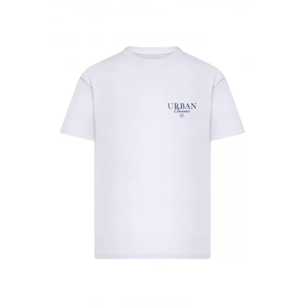  Moška majica s kratkimi rokavi URBAN CLASSICS TB8755 BELA 