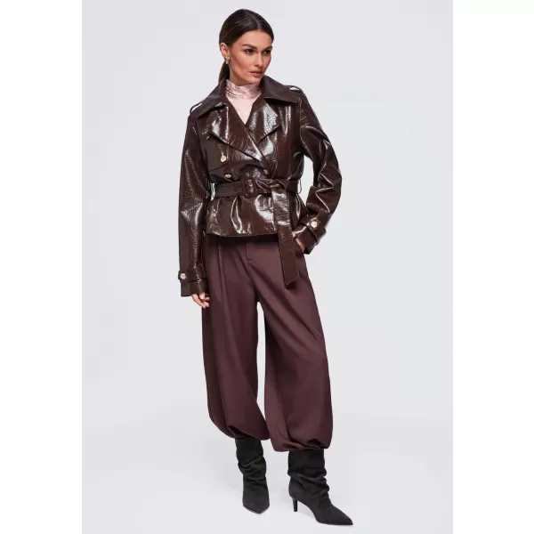  Ženska jakna OMBRE OW-JAFL-0144 RJAVA 