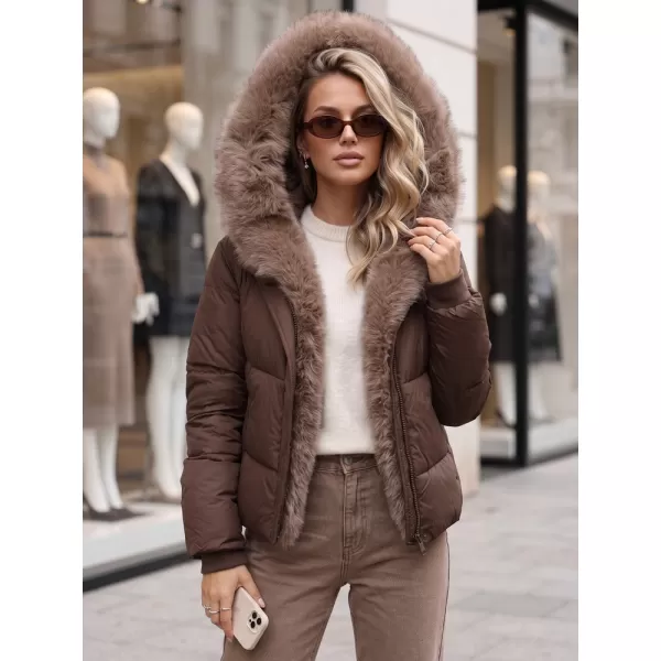  Ženska jakna DSTREET TY6104 RJAVA 