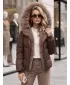 Ženska jakna DSTREET TY6104 RJAVA