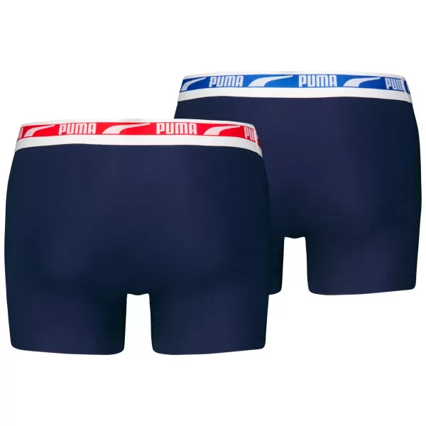  Moške boksarice PUMA MEN EVERYDAY MULTI LOGO BOXER 2P 93832503 MORNARSKA KOMBINACIJA 
