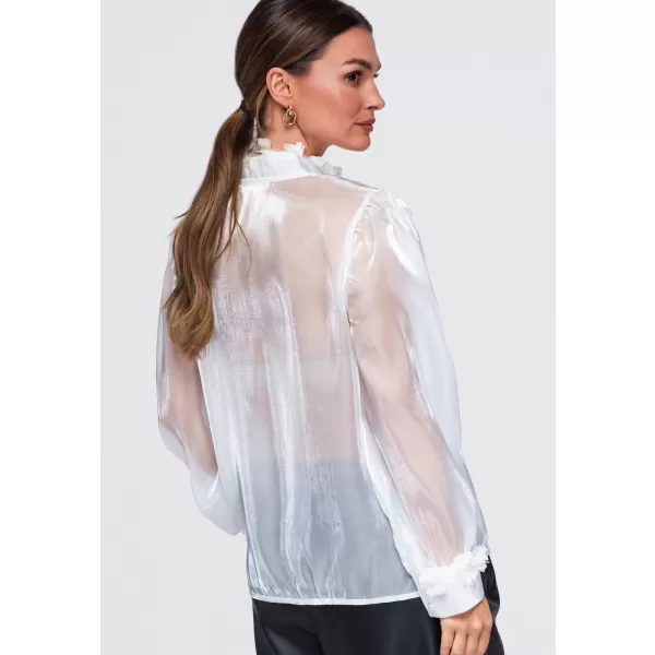  Ženska bluza OMBRE OW-TS-E0086 BELA 