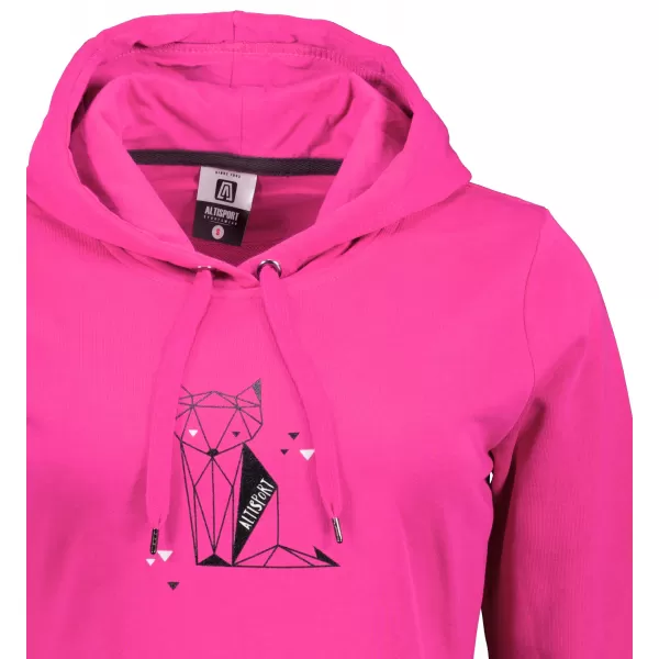  Ženski podaljšan pulover ALTISPORT ALW091419 MAGENTA 