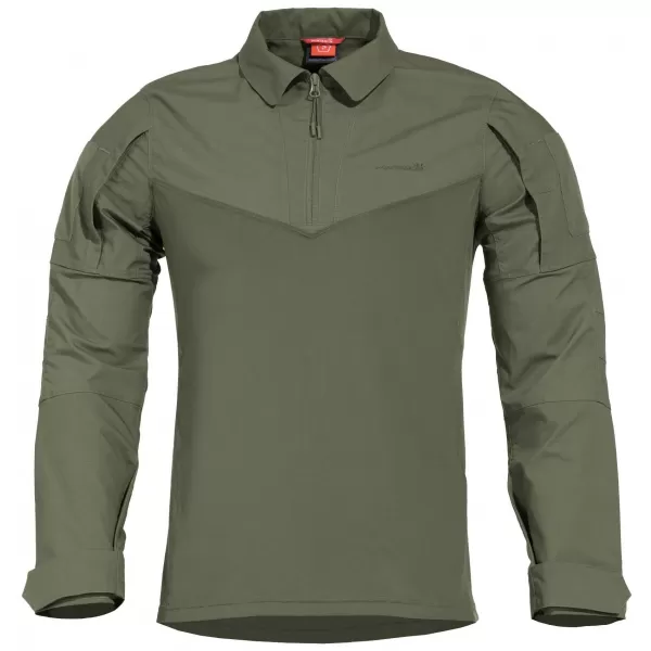  Moška majica z dolgimi rokavi PENTAGON RANGER SHIRT K02013 KAMUFLAŽNO ZELENA 