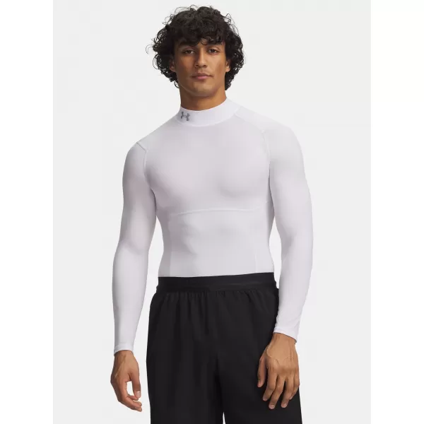  Moška majica s kratkimi rokavi UNDER ARMOUR UA HG ELITE COMP MOCK LS 6015385-100 BELA 