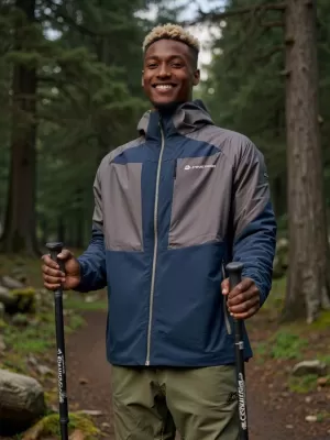 Moški zunanji jopič ALPINE PRO TEMUN Z MESEČINO OBSIJAN OCEAN