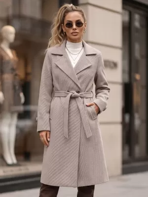 Ženski plašč DSTREET NY0807 RJAVA
