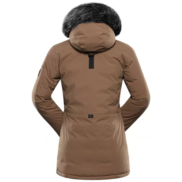  Ženska zimska jakna ALPINE PRO WERDA 3 SEPIA ODTENEK 