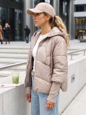 Ženska jakna DSTREET TY5764 KARAMELA
