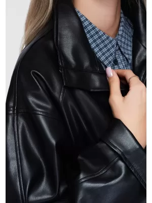 Ženska jakna OMBRE OW-JT-E0007 ČRNA