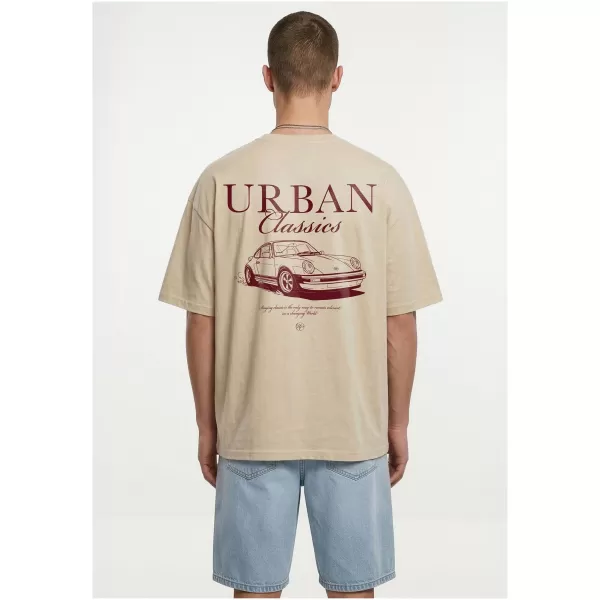  Moška majica s kratkimi rokavi URBAN CLASSICS TB8755 BELA/PEŠČENA 