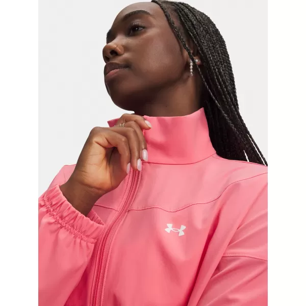  Ženska jakna UNDER ARMOUR RIVAL WOVEN JACKET 1389631-600 ROZA 