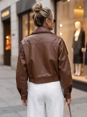 Ženska jakna DSTREET TY5845 KARAMELA