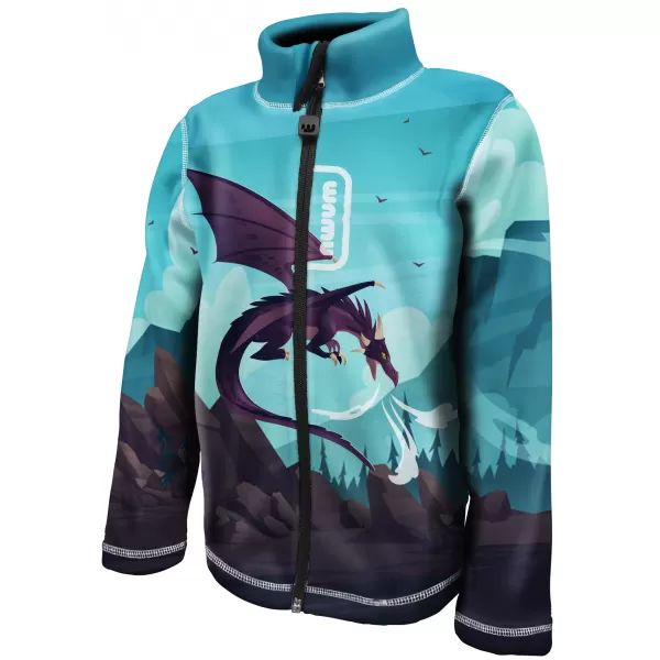  Otroški pulover iz flisa WAMU DRAGON FANTASY MODRA 