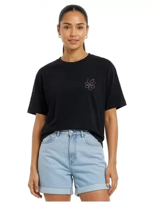 Ženska majica s kratkimi rokavi URBAN CLASSICS TB8664 ČRNA
