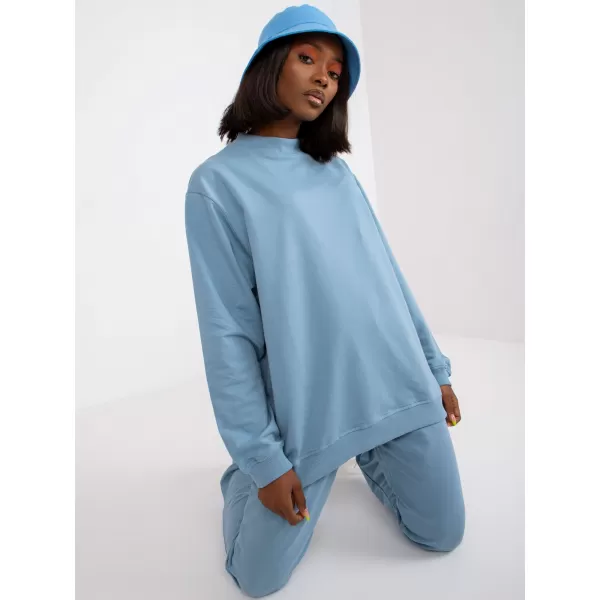  Ženski pulover BASIC FEEL GOOD AP-BL-A-R001 SVETLO MODRA 