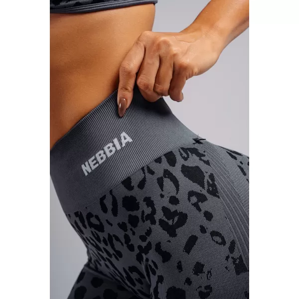  Kompresijske push-up pajkice z leopardjim potiskom NEBBIA PRIMAL 849 ČRNI LEOPARD 
