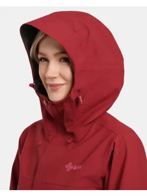 Ženska hardshell jakna KILPI MONTANA-W 1L0102KI TEMNO RDEČA