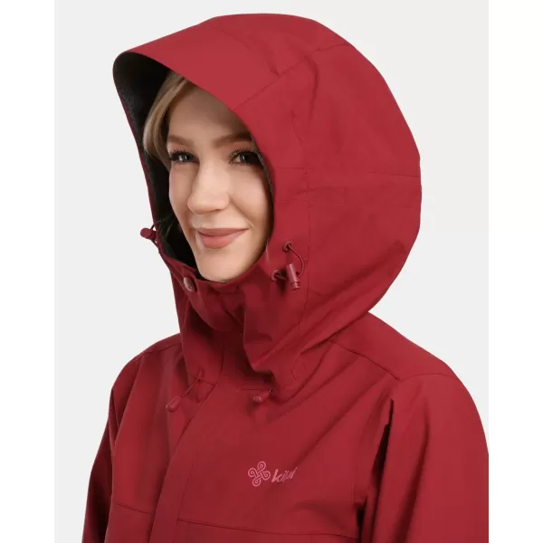  Ženska hardshell jakna KILPI MONTANA-W 1L0102KI TEMNO RDEČA 
