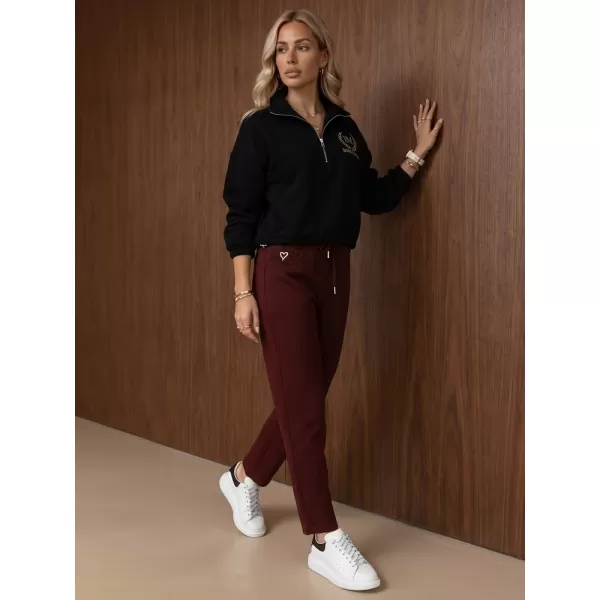  Ženske hlače DSTREET UY3213 BORDO 