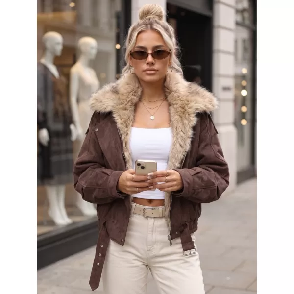  Ženska jakna DSTREET TY5701 RJAVA 