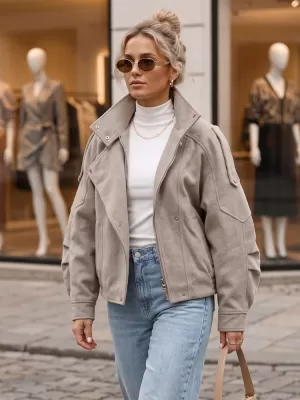 Ženska jakna DSTREET TY6033 KAKI