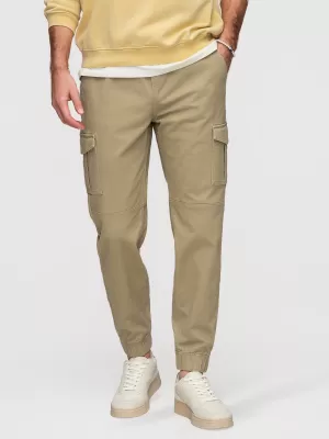 Moške hlače OMBRE OM-PAJO-0290 KAKI