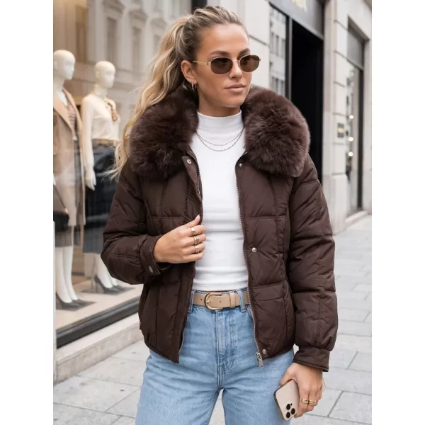  Ženska jakna DSTREET TY6040 RJAVA 